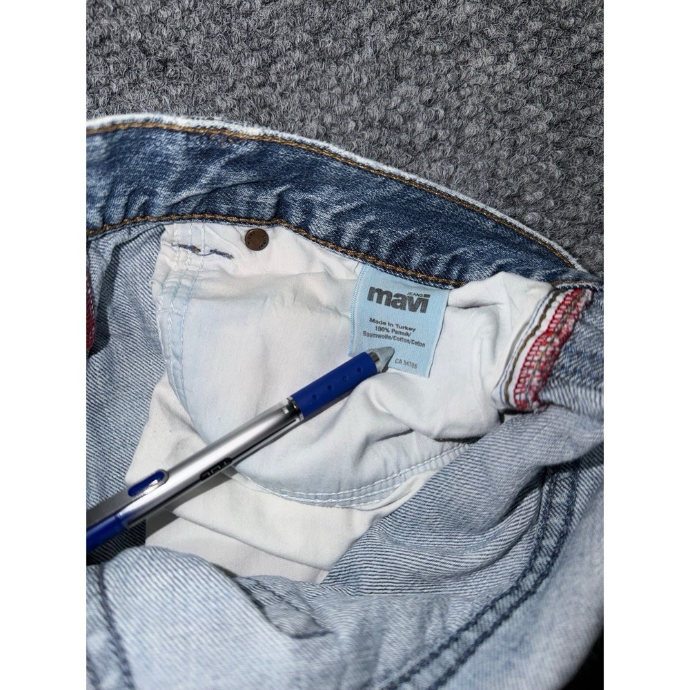 Mavi Men's Light Blue Light Wash Straight Denim Jeans Regular Fit Cotton 31x30 - Picture 3 of 10